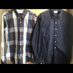 Levi’s men’s size large button down shirt.